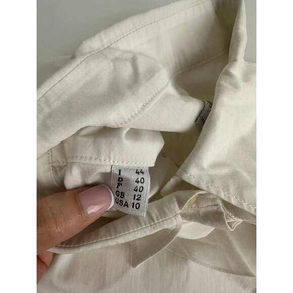 Moschino Cheap and Chic Shirt Button Up White Women's Size 10US It44 Italy - Picture 4 of 8